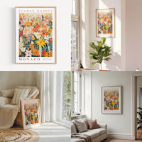 a living room filled with furniture and paintings