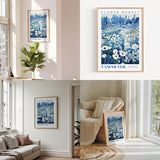 a living room filled with furniture and paintings