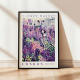 a picture of a flower market in london