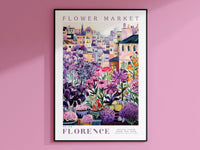 Florence Flower Market Poster - Posters - Enchanted Sights