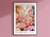 Florence Flower Market Poster - Posters - Enchanted Sights