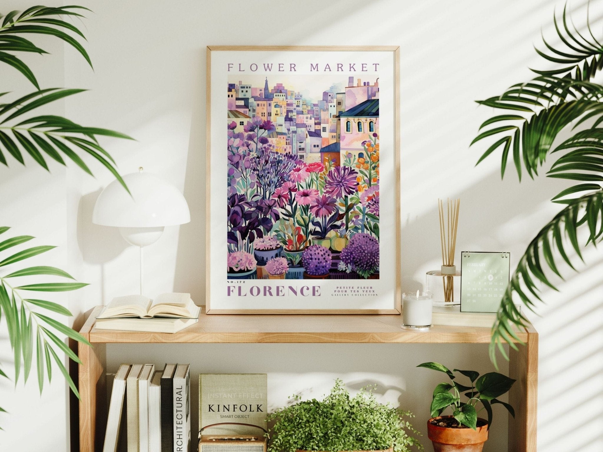 Florence Flower Market Poster - Posters - Enchanted Sights