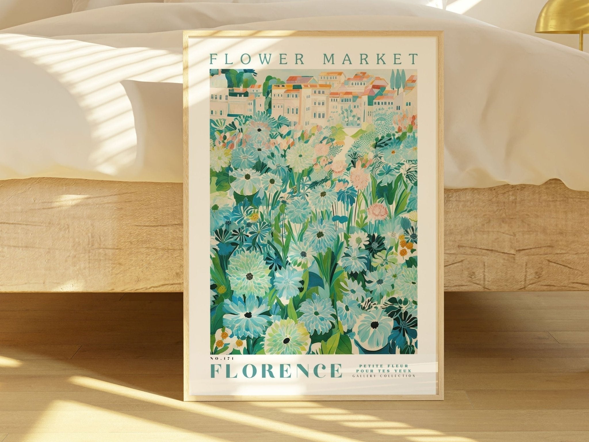 Florence Flower Market Poster - Posters - Enchanted Sights
