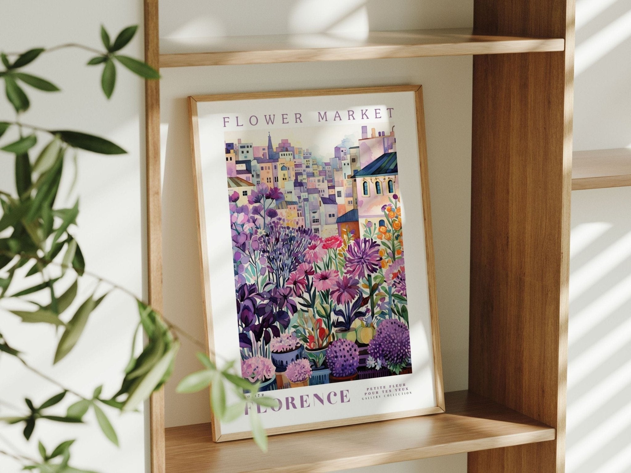 Florence Flower Market Poster - Posters - Enchanted Sights