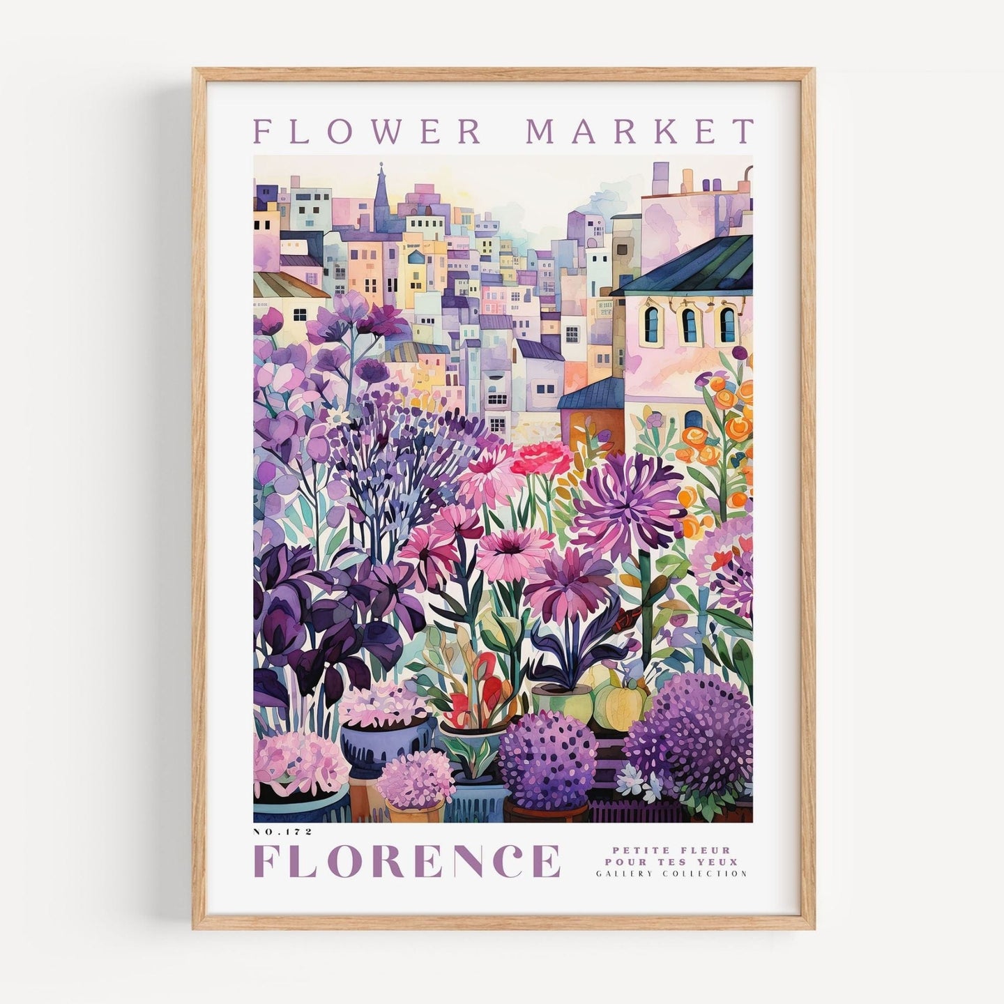 Florence Flower Market Poster - Enchanted SightsPostersEnchanted Sights