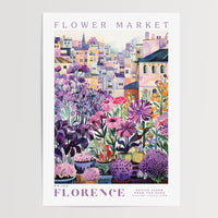 Florence Flower Market Poster - Posters - Enchanted Sights