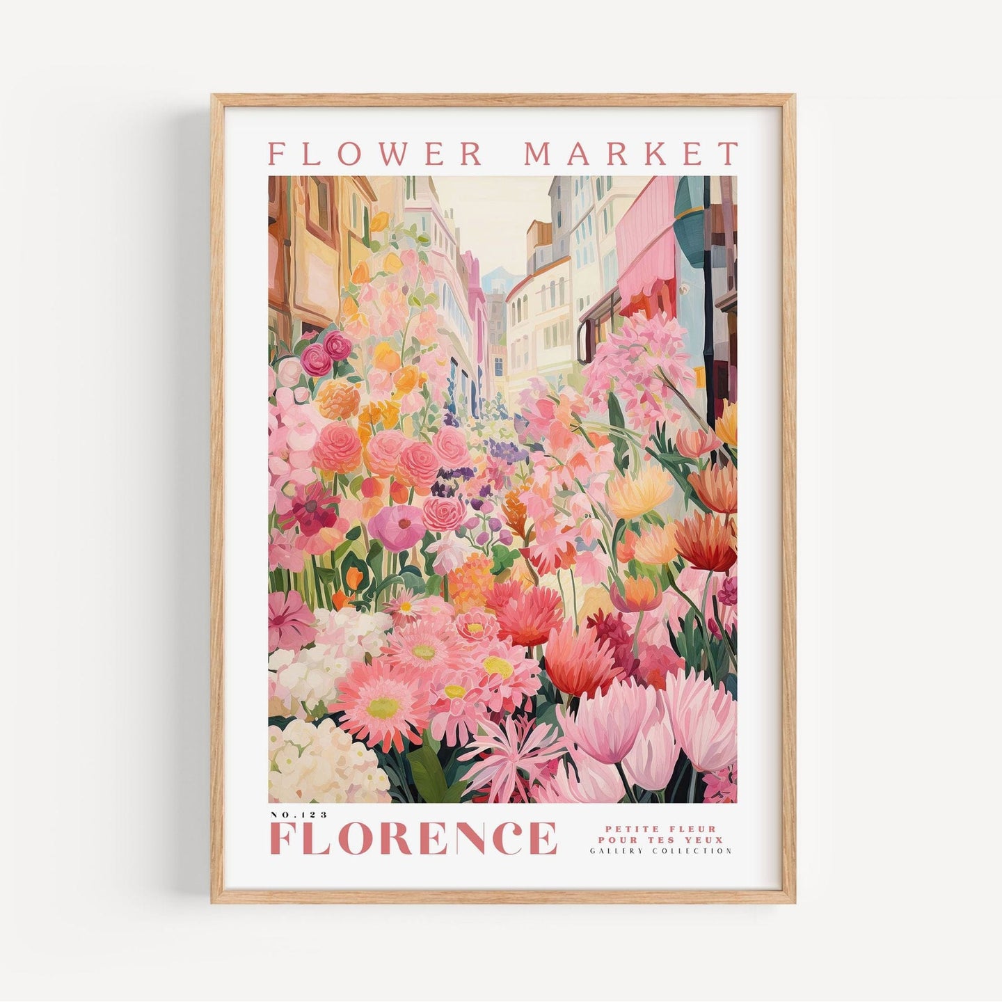 Florence Flower Market Poster - Posters - Enchanted Sights