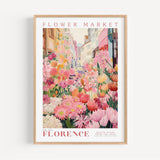 Florence Flower Market Poster - Posters - Enchanted Sights