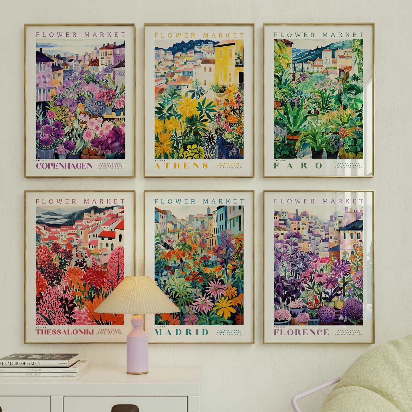 Flower Market Bundle - Set of 6 - Instant Download - Digital Artwork - Enchanted Sights