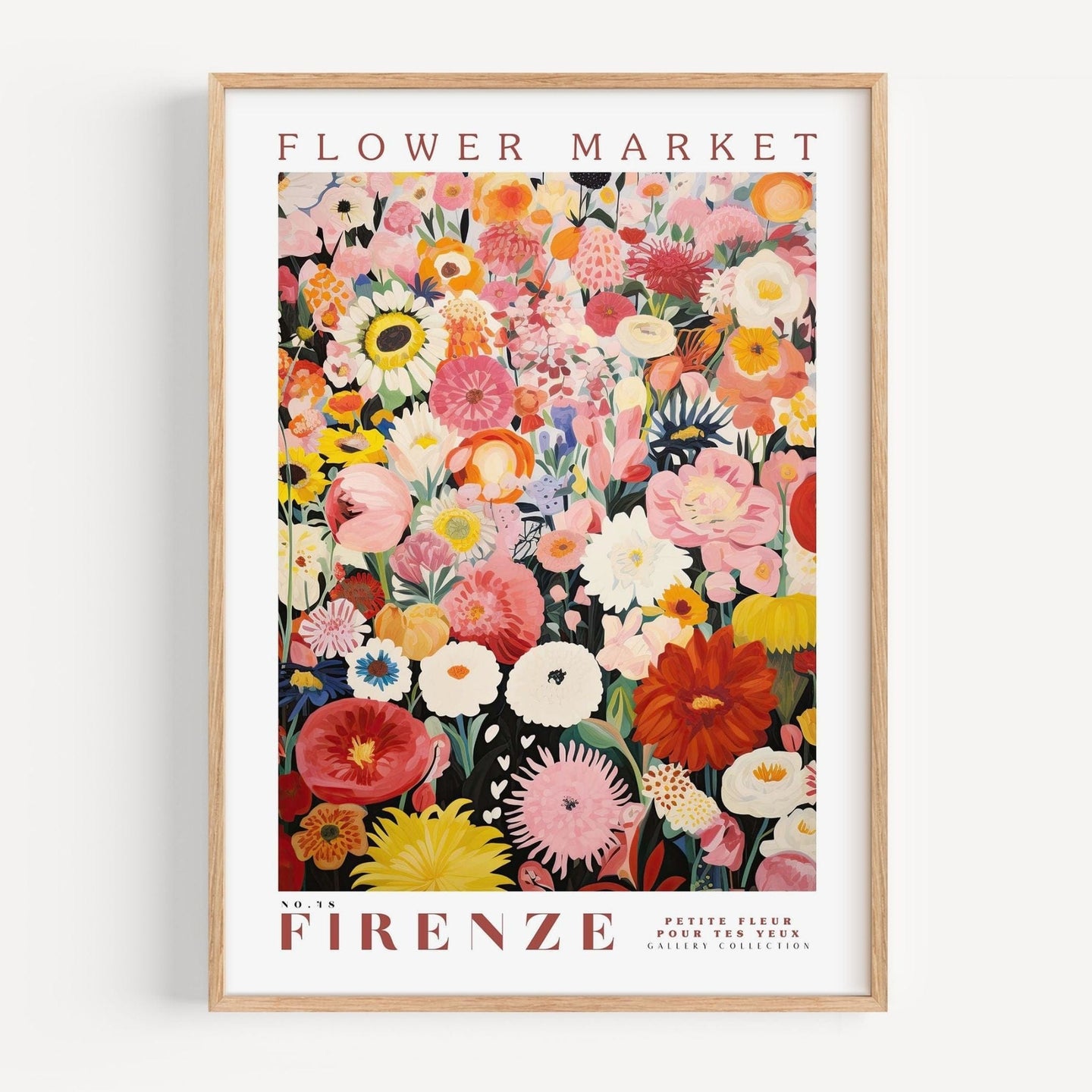 Flower Market Firenze Poster - Enchanted SightsPostersEnchanted Sights