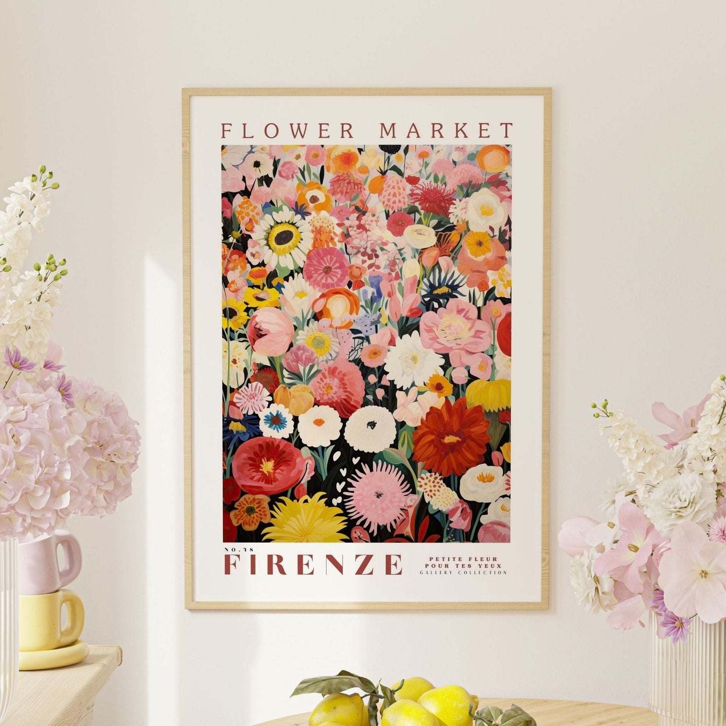 Flower Market Firenze Poster - Enchanted SightsPostersEnchanted Sights