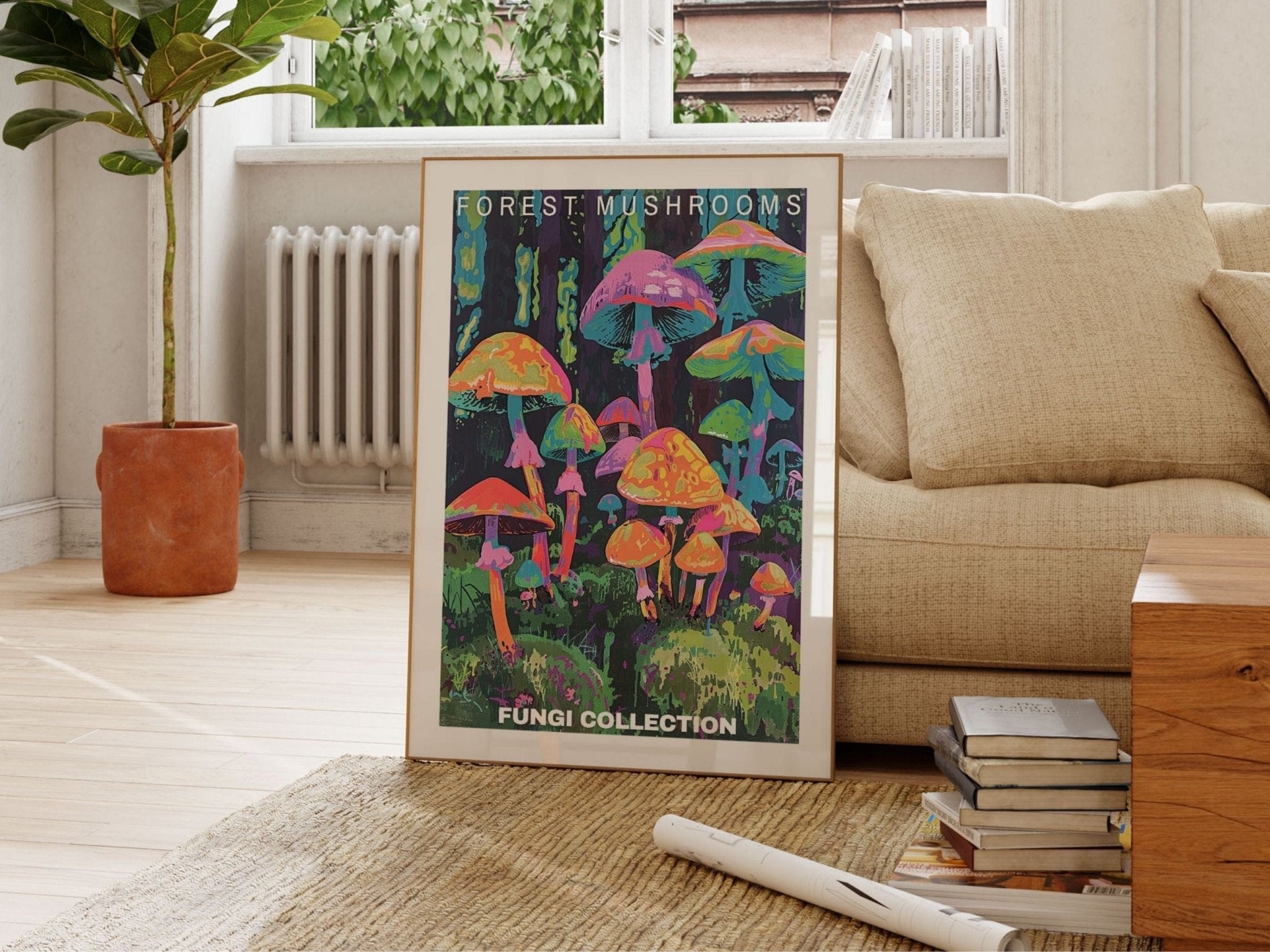 Forest Mushroom Poster - Posters - Enchanted Sights