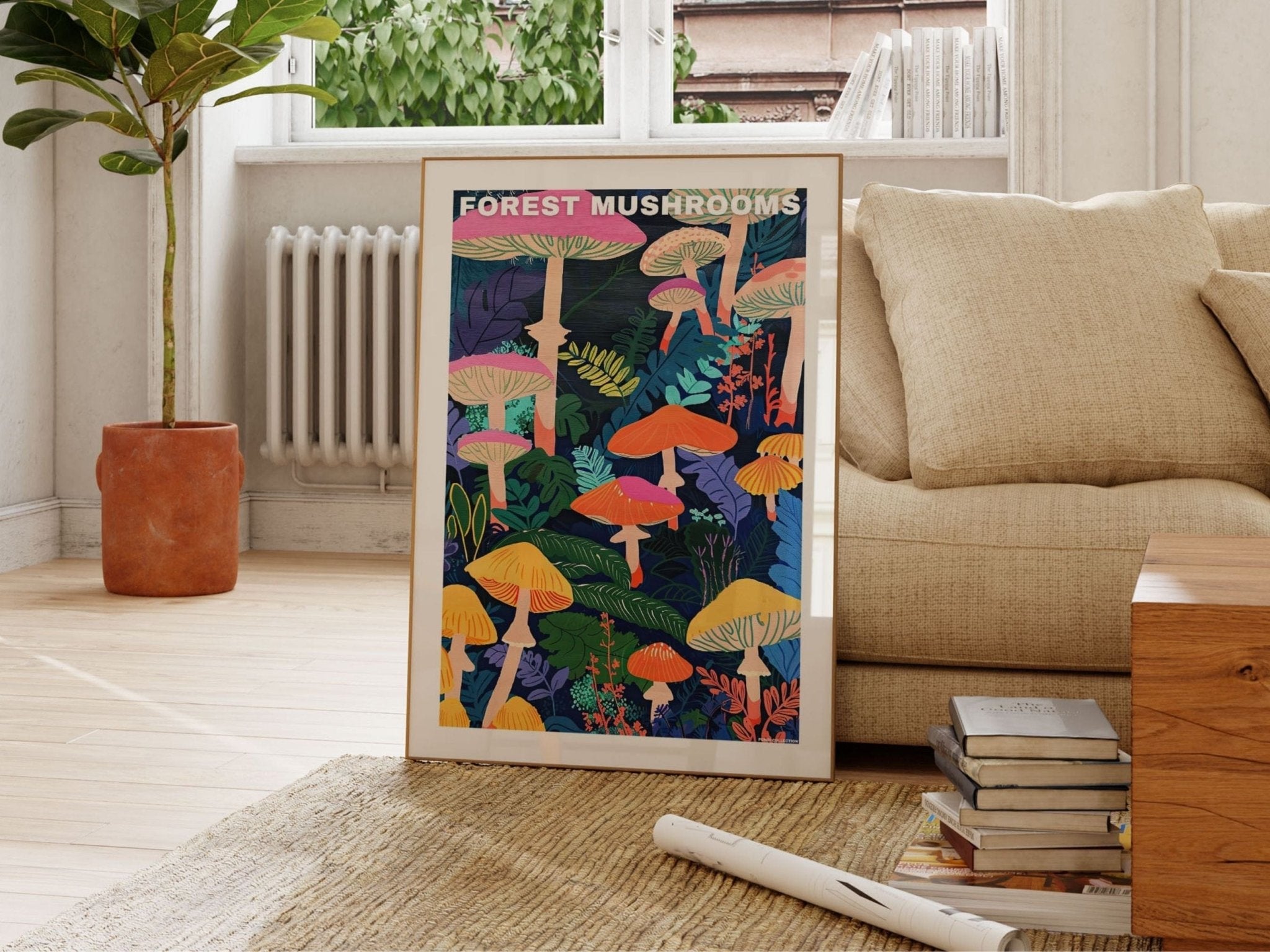 Forest Mushroom Poster - Posters - Enchanted Sights