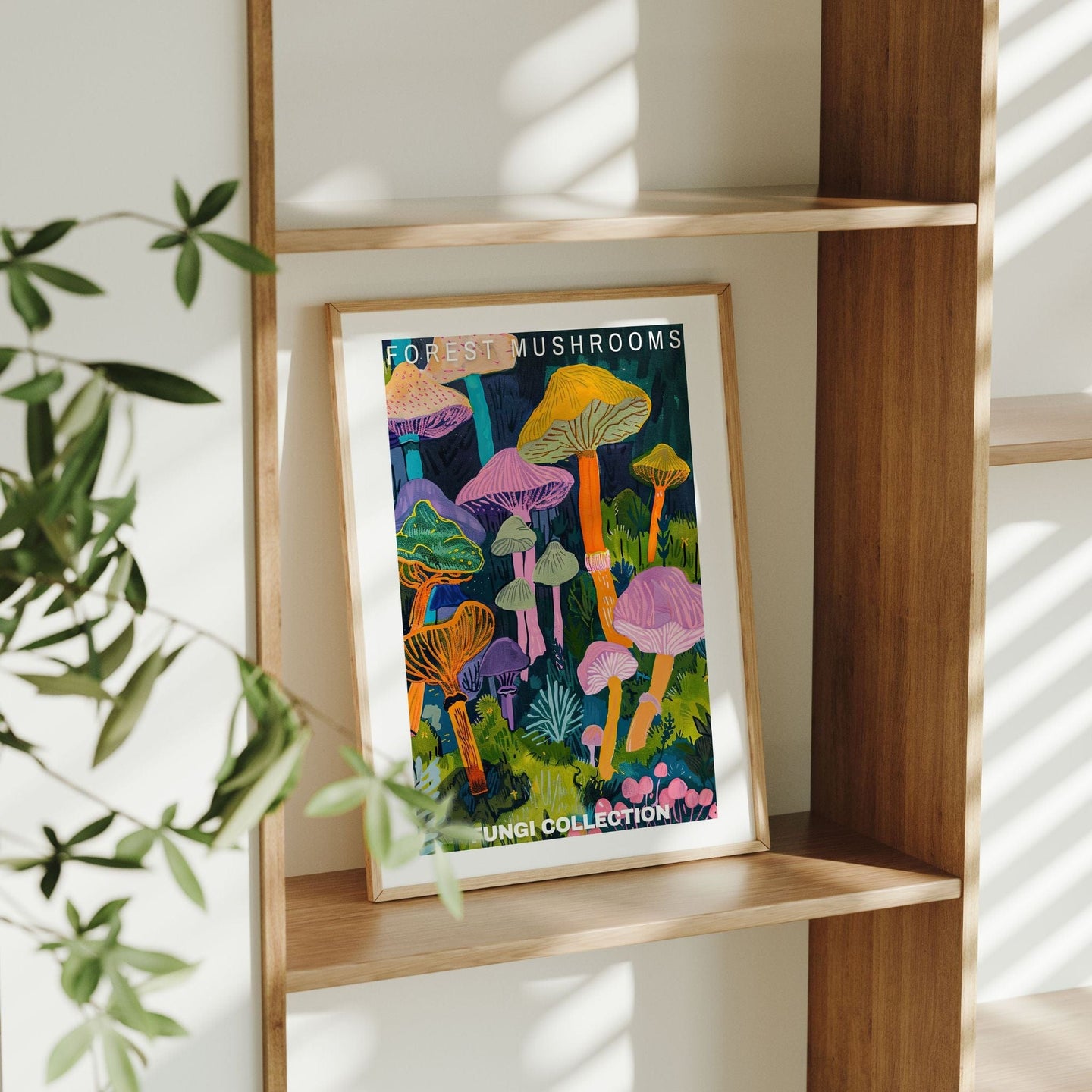 Forest Mushroom Poster - Posters - Enchanted Sights