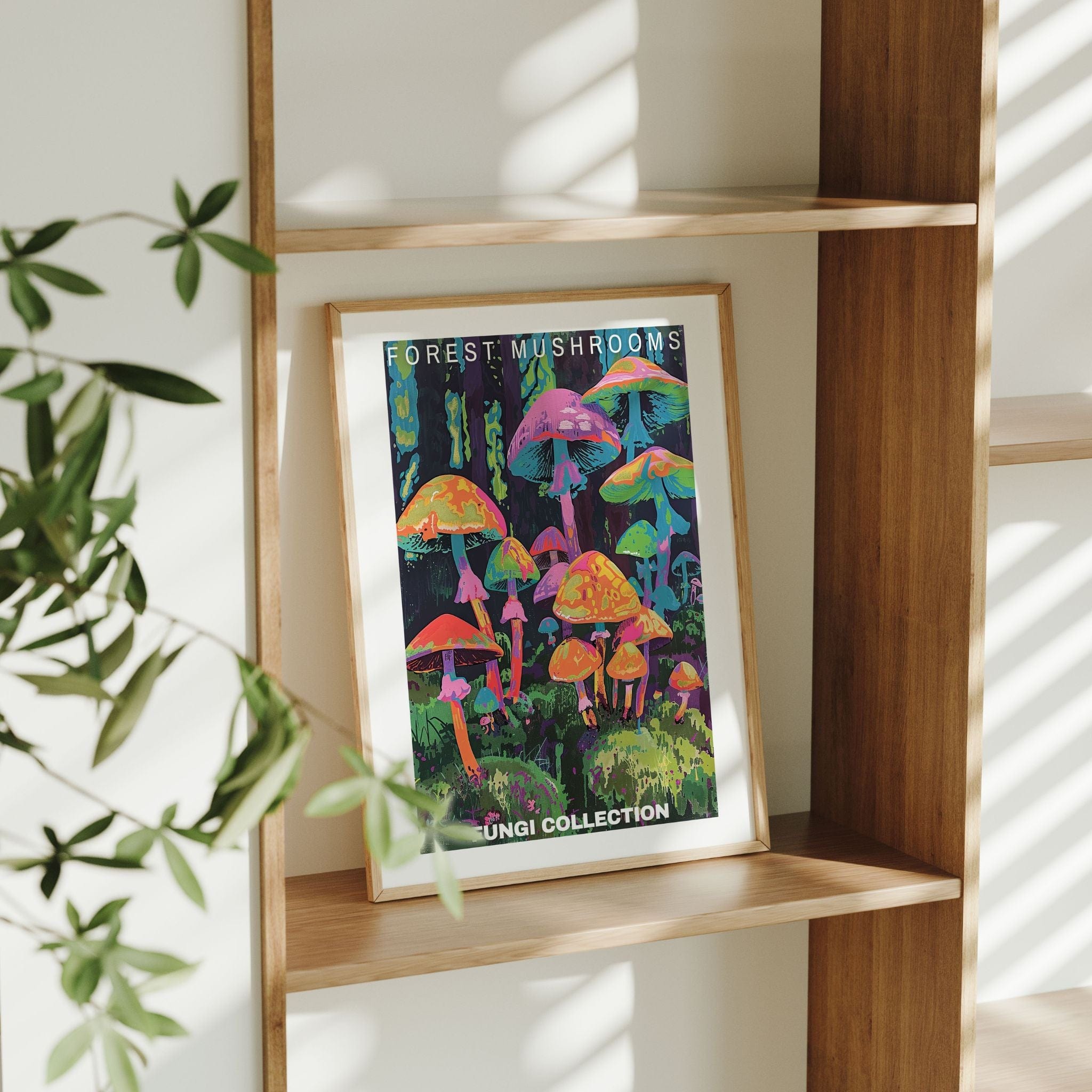 Forest Mushroom Poster - Posters - Enchanted Sights