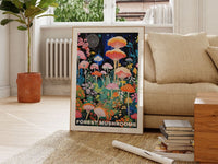 Forest Mushroom Poster - Posters - Enchanted Sights