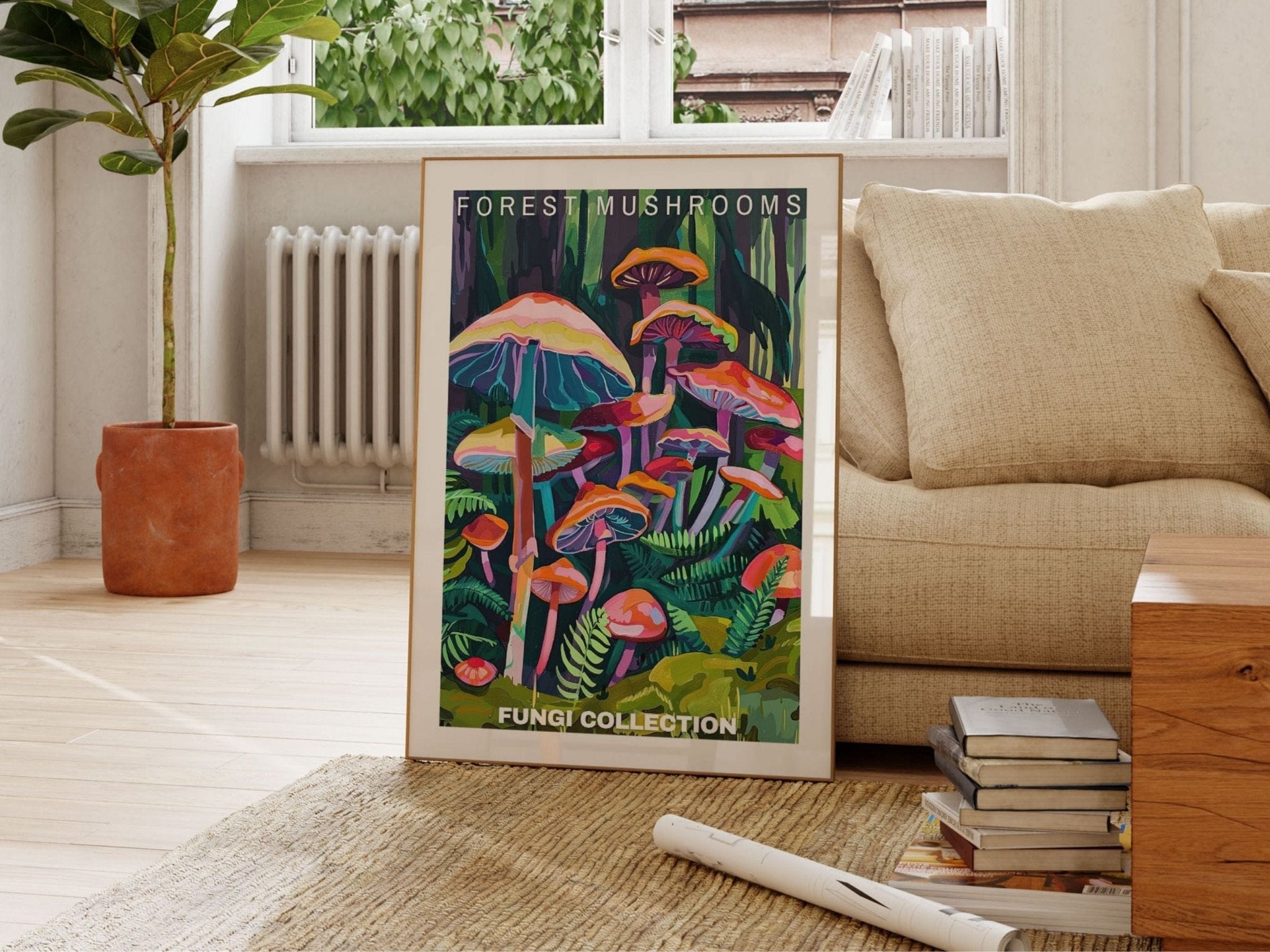 Forest Mushroom Poster - Posters - Enchanted Sights