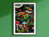 Forest Mushroom Poster - Posters - Enchanted Sights