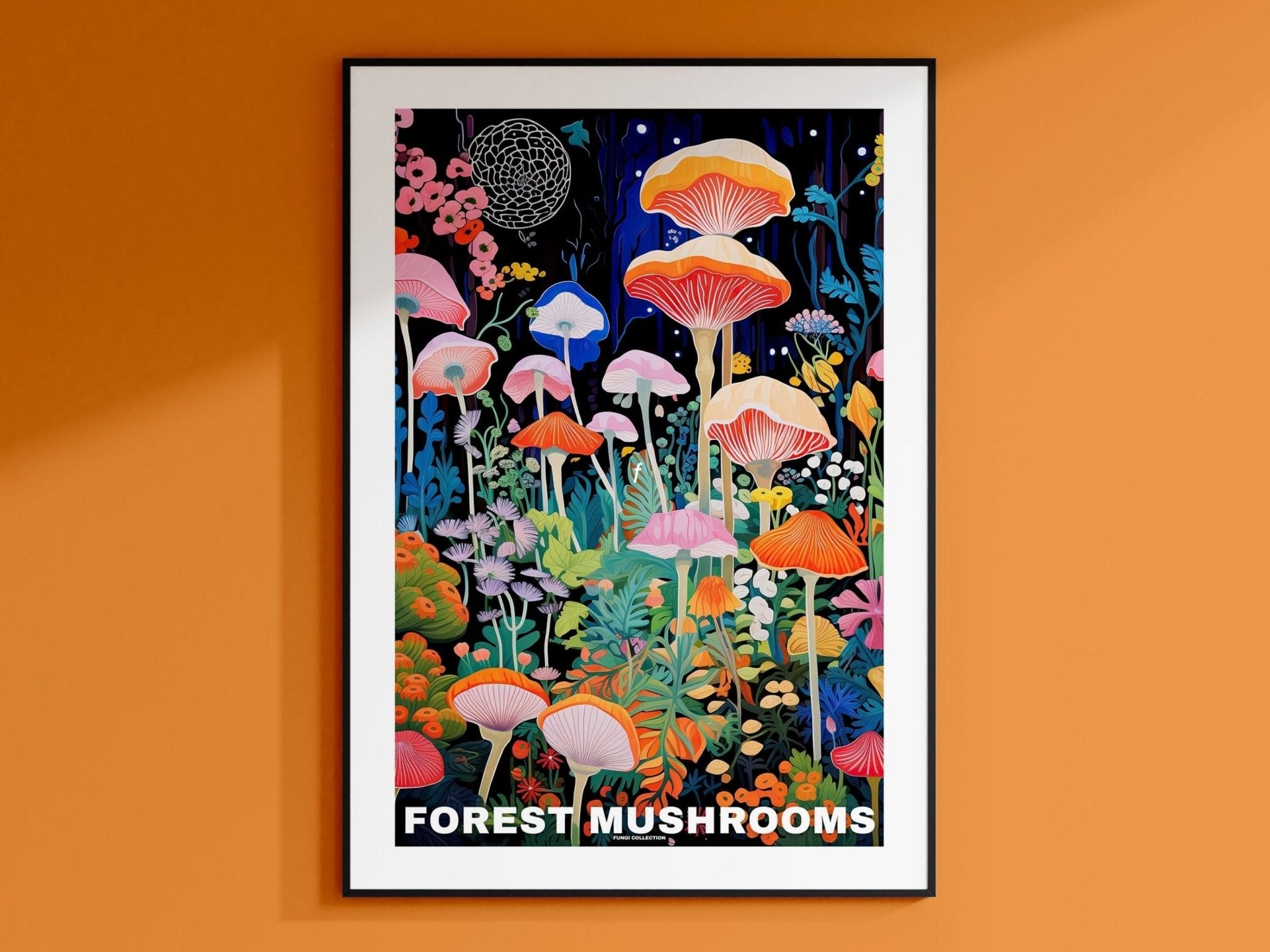 Forest Mushroom Poster - Posters - Enchanted Sights