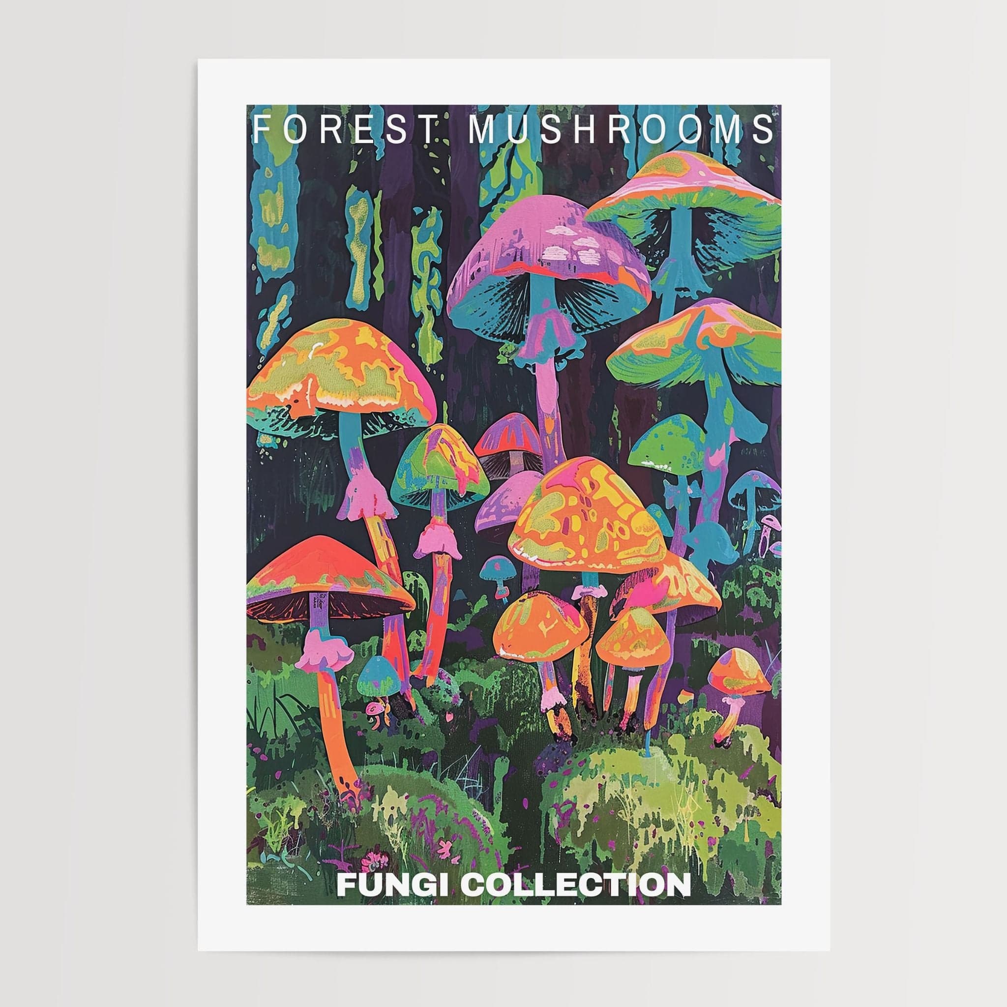 Forest Mushroom Poster - Posters - Enchanted Sights