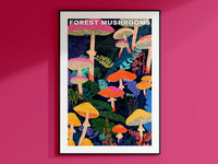 Forest Mushroom Poster - Posters - Enchanted Sights