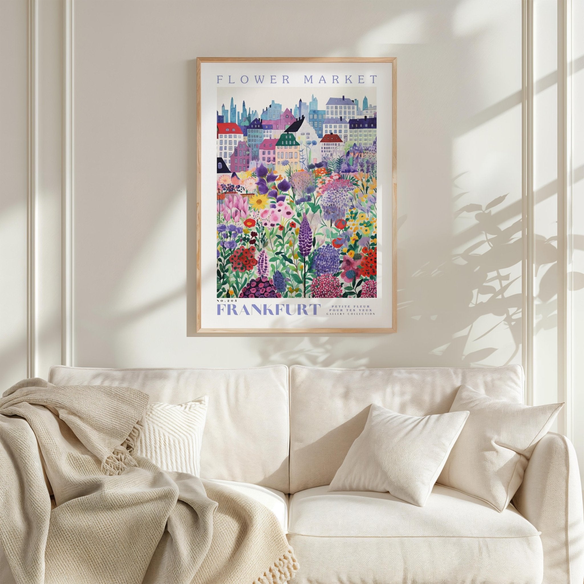 Frankfurt Flower Market Poster - Poster - Flower Poster
