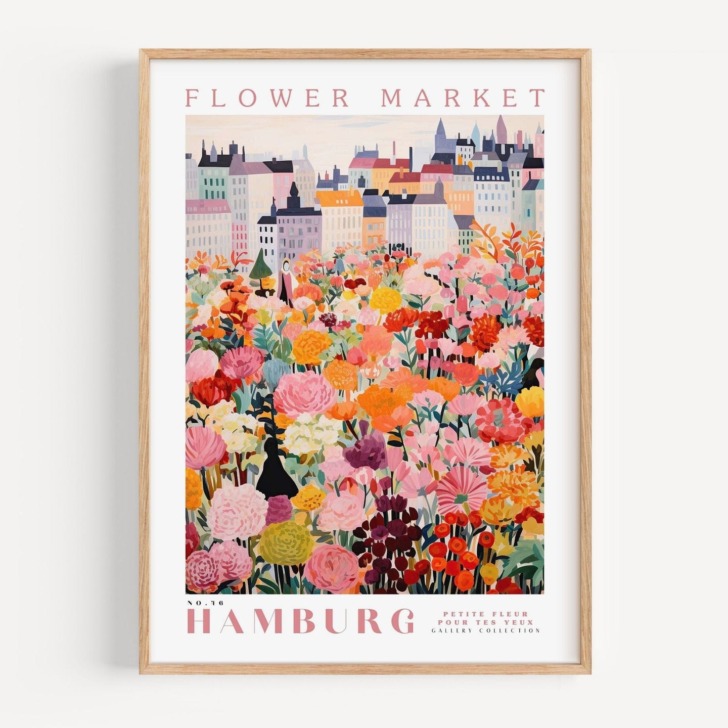 Hamburg Flower Market Poster - Posters - Enchanted Sights