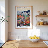 Hawaii Flower Market Poster - Posters - Flower Poster