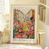 Helsinki Flower Market Poster - Posters - Enchanted Sights