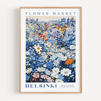 Helsinki Flower Market Poster - Posters - Enchanted Sights