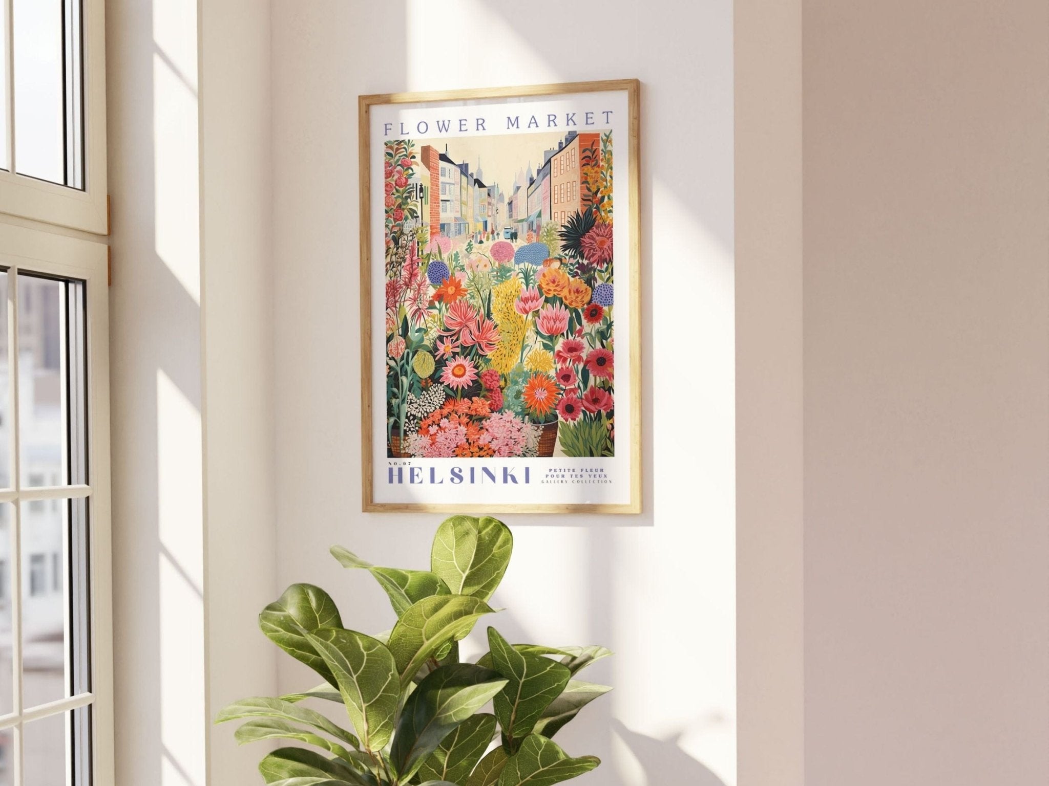 Helsinki Flower Market Poster - Posters - Enchanted Sights