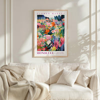 Honolulu Flower Market Poster - Posters - Flower Poster