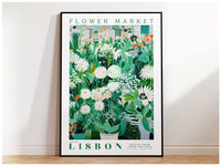 Lisbon Flower Market Poster