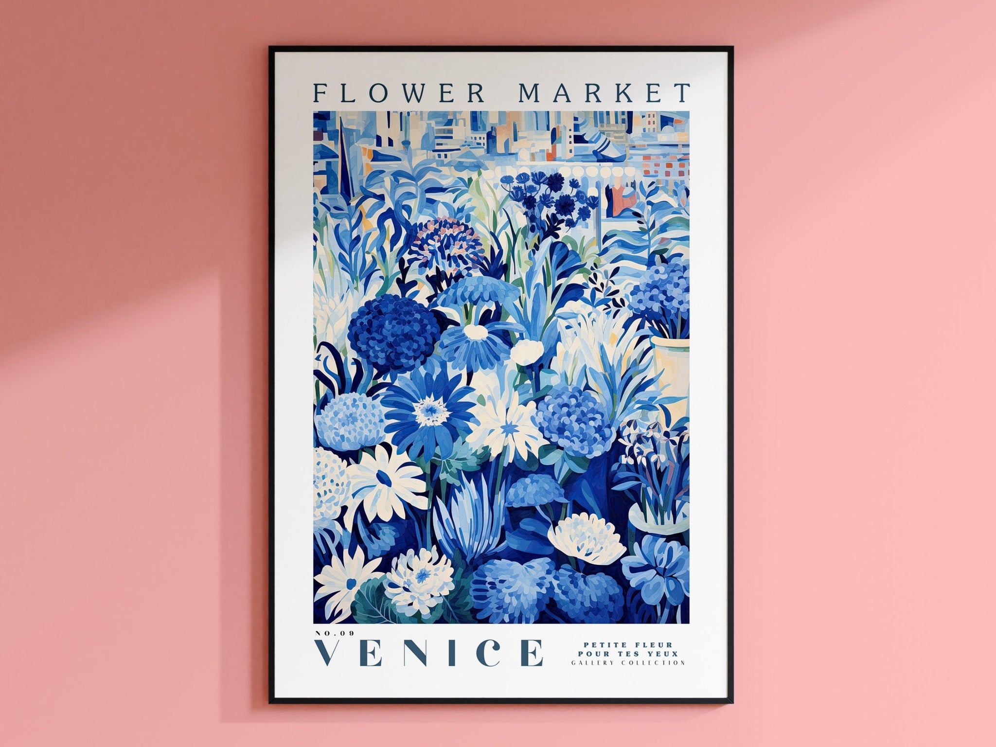 Venice Flower Market Poster