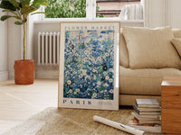 Plakat med blomstermarked i Paris