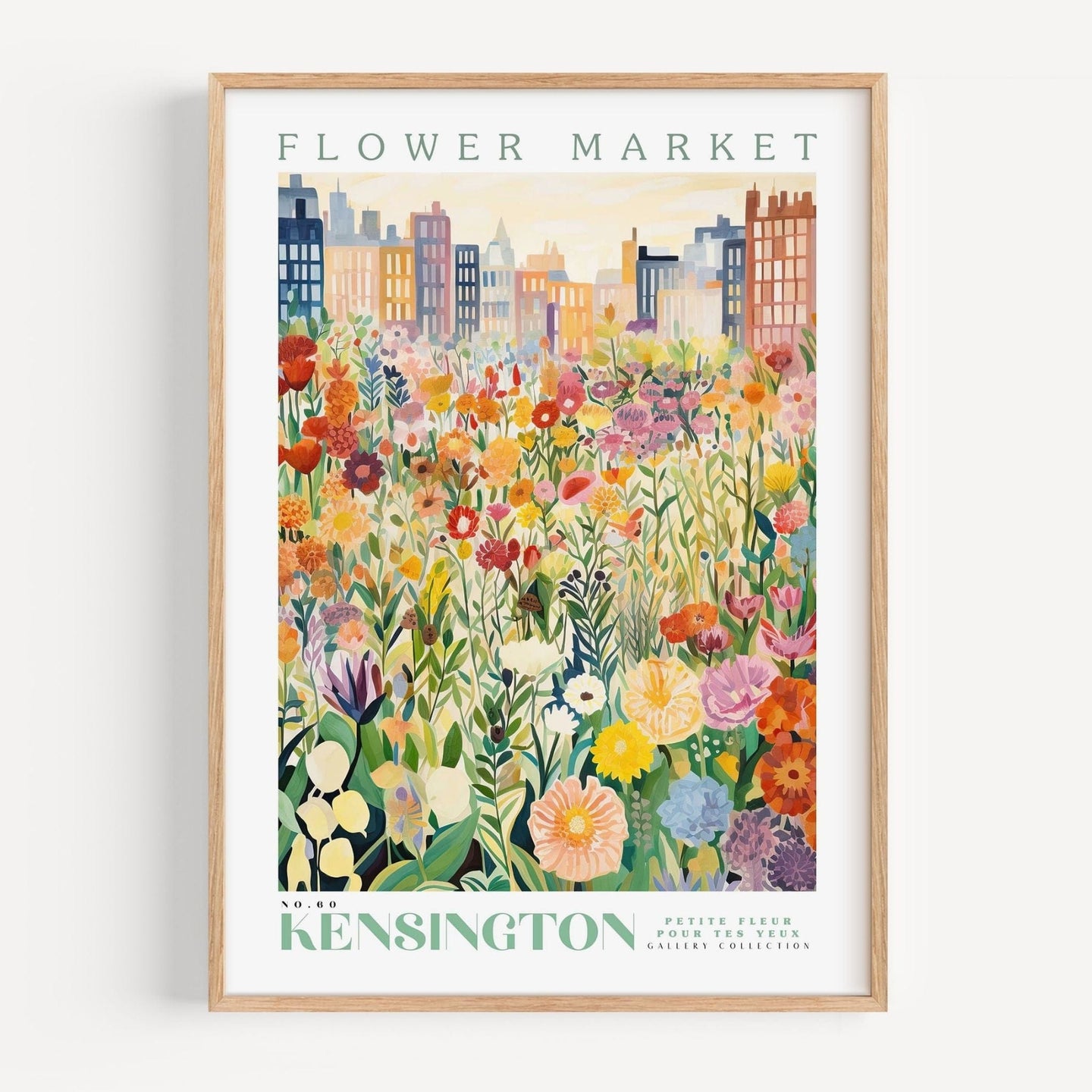 Kensington Flower Market Poster - Posters - Enchanted Sights