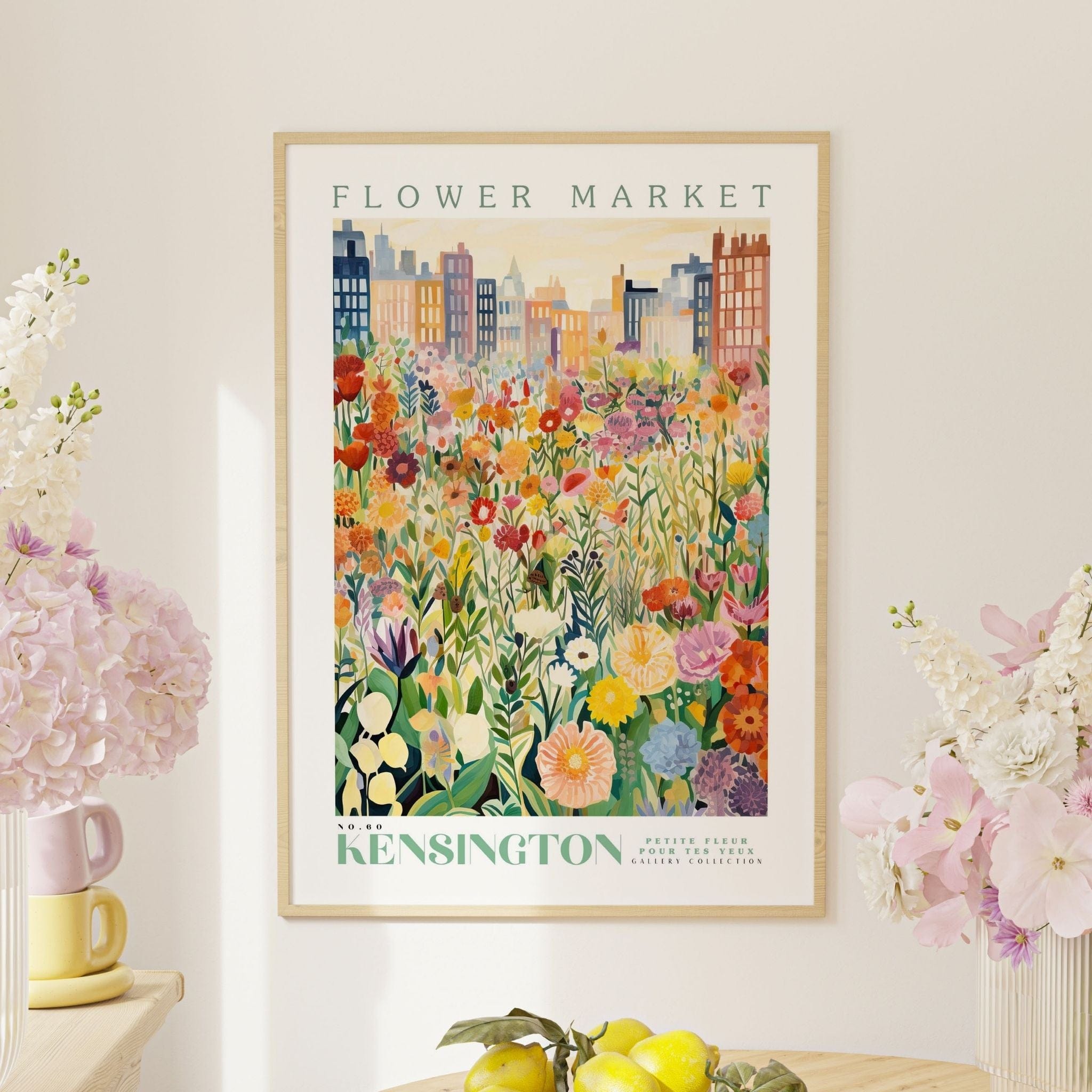 Kensington Flower Market Poster - Posters - Enchanted Sights