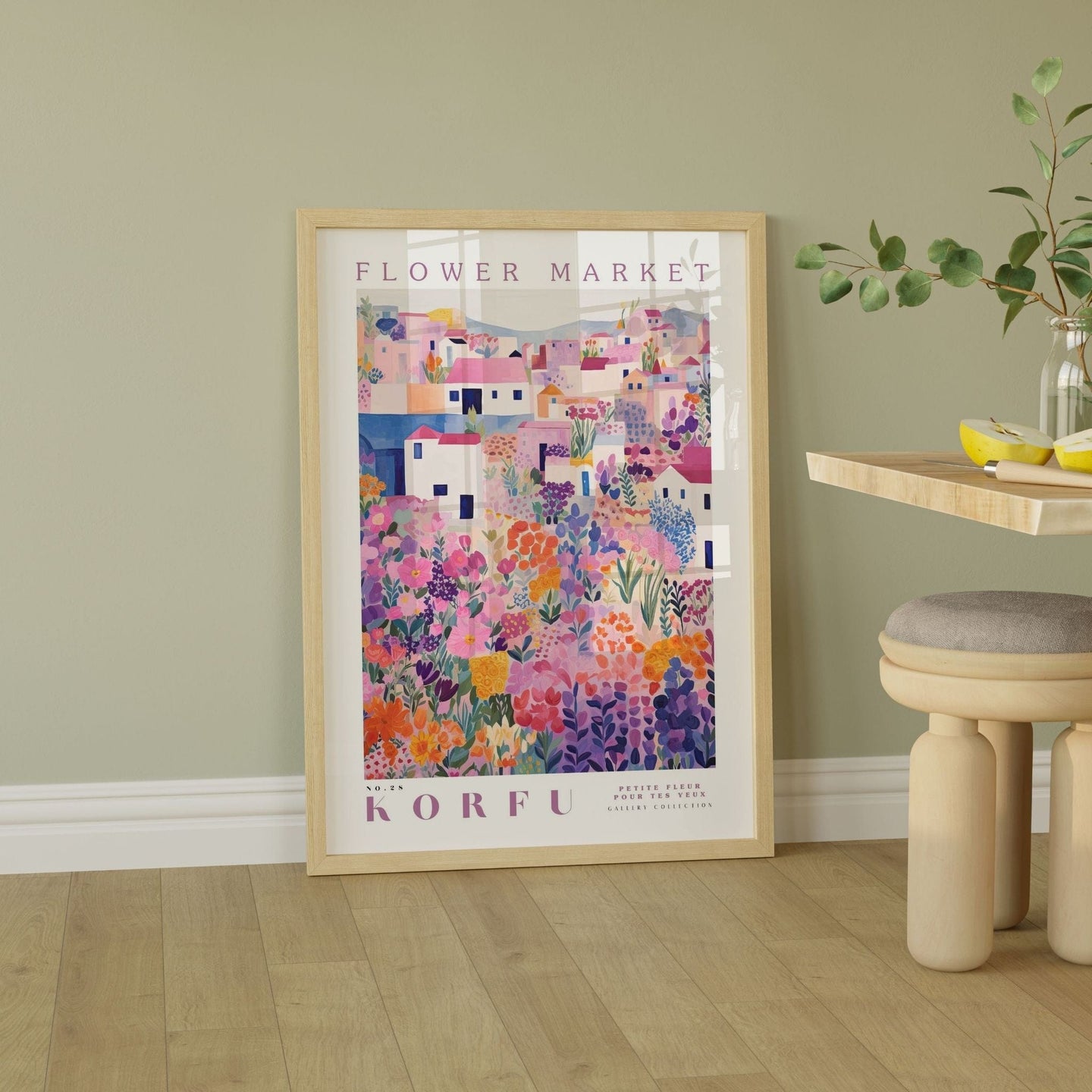 Korfu Flower Market Poster - Posters - Enchanted Sights