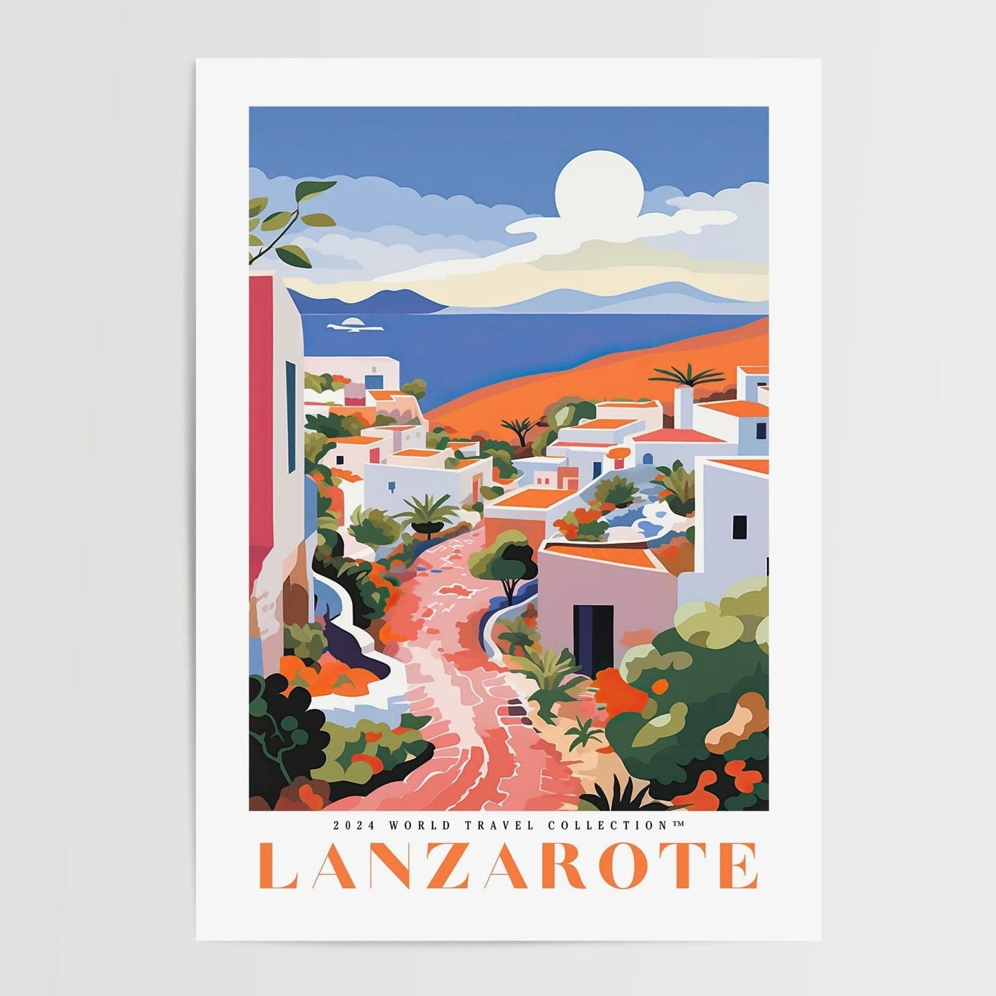 Lanzarote Travel Poster - Posters - Enchanted Sights