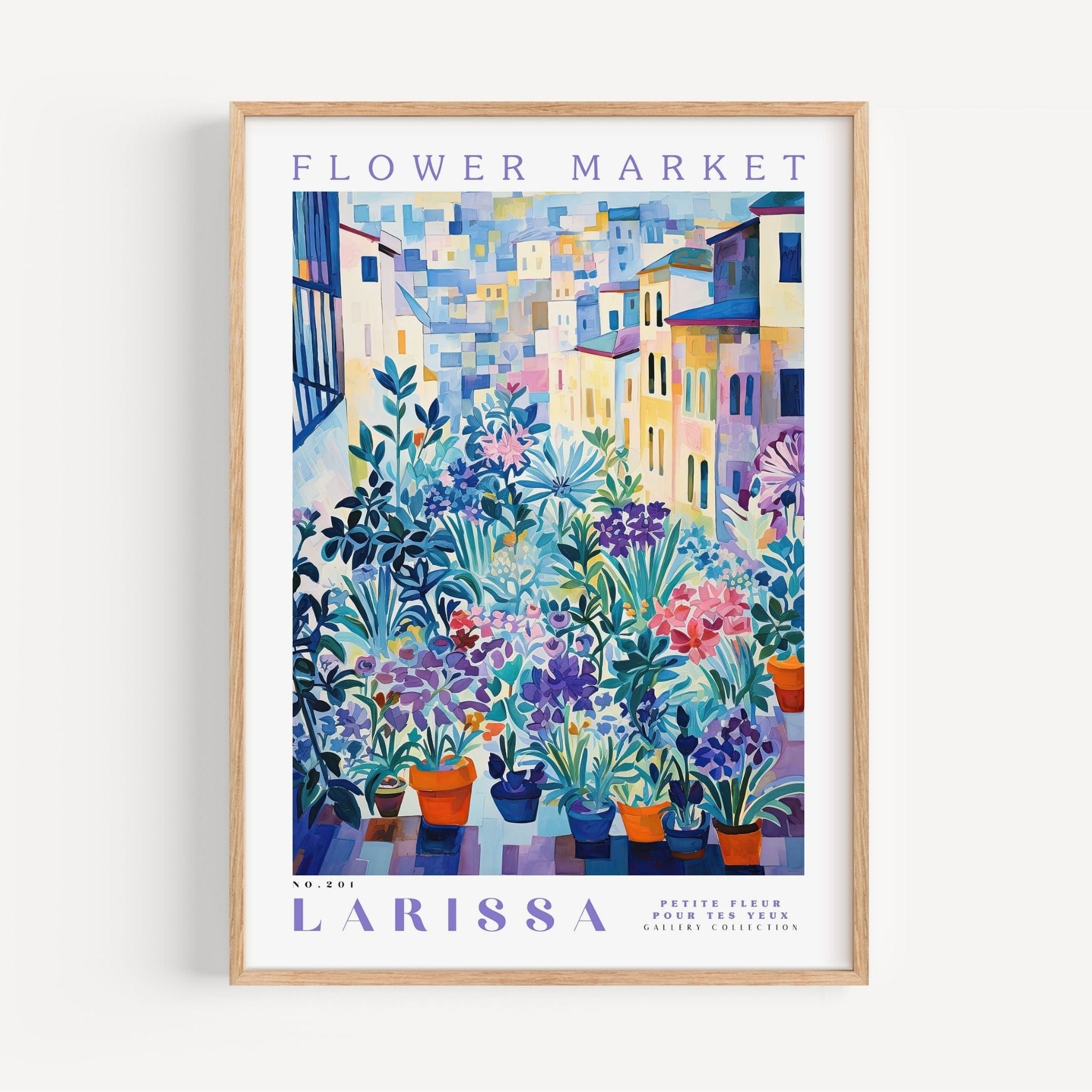 Larissa Flower Market Poster - Posters - Enchanted Sights