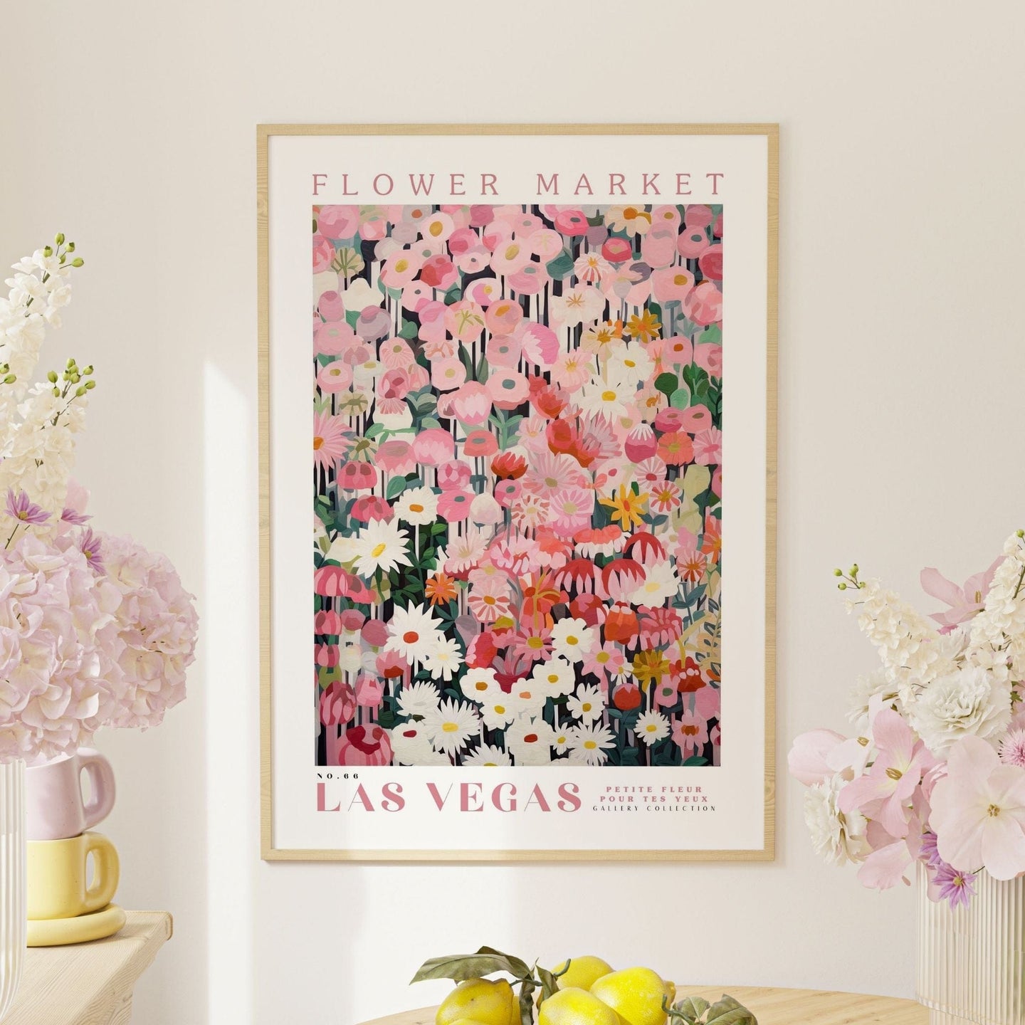 Las Vegas Flower Market Poster - Posters - Enchanted Sights