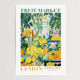 Lemon Fruit Market Poster - Posters - Enchanted Sights