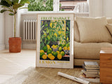 Lemon Fruit Market Poster - Posters - Enchanted Sights