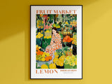 Lemon Girl - Fruit Market Poster - Posters - Enchanted Sights