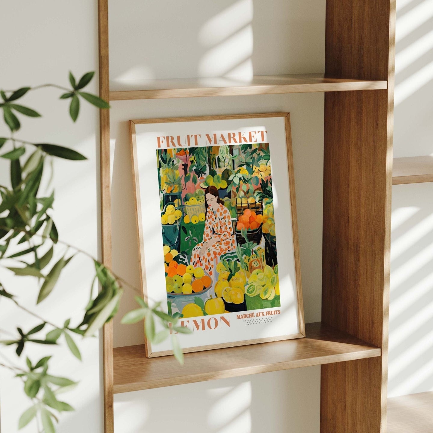 Lemon Girl - Fruit Market Poster - Posters - Enchanted Sights