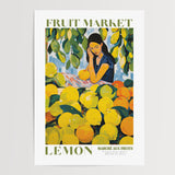 Lemon Girl - Fruit Market Poster - Posters - Enchanted Sights