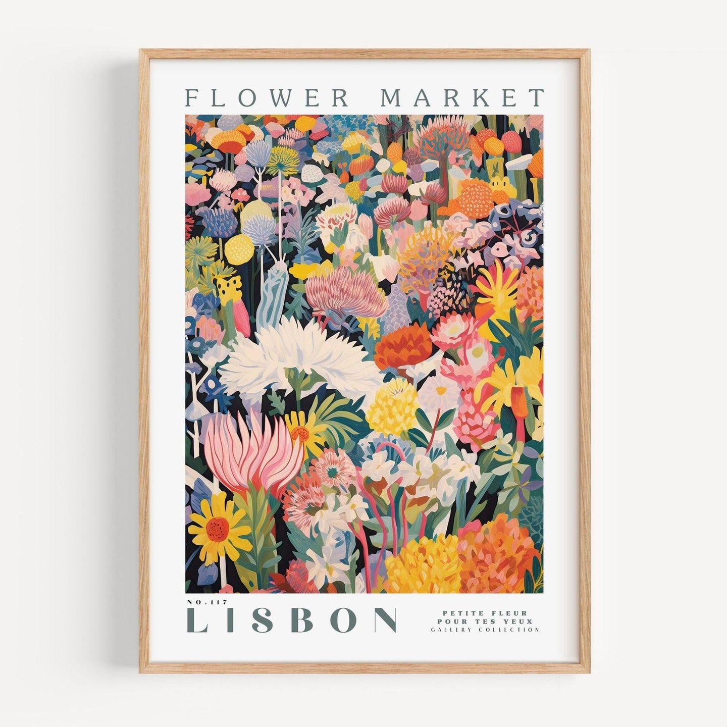 Lisbon Flower Market Poster - Posters - Enchanted Sights