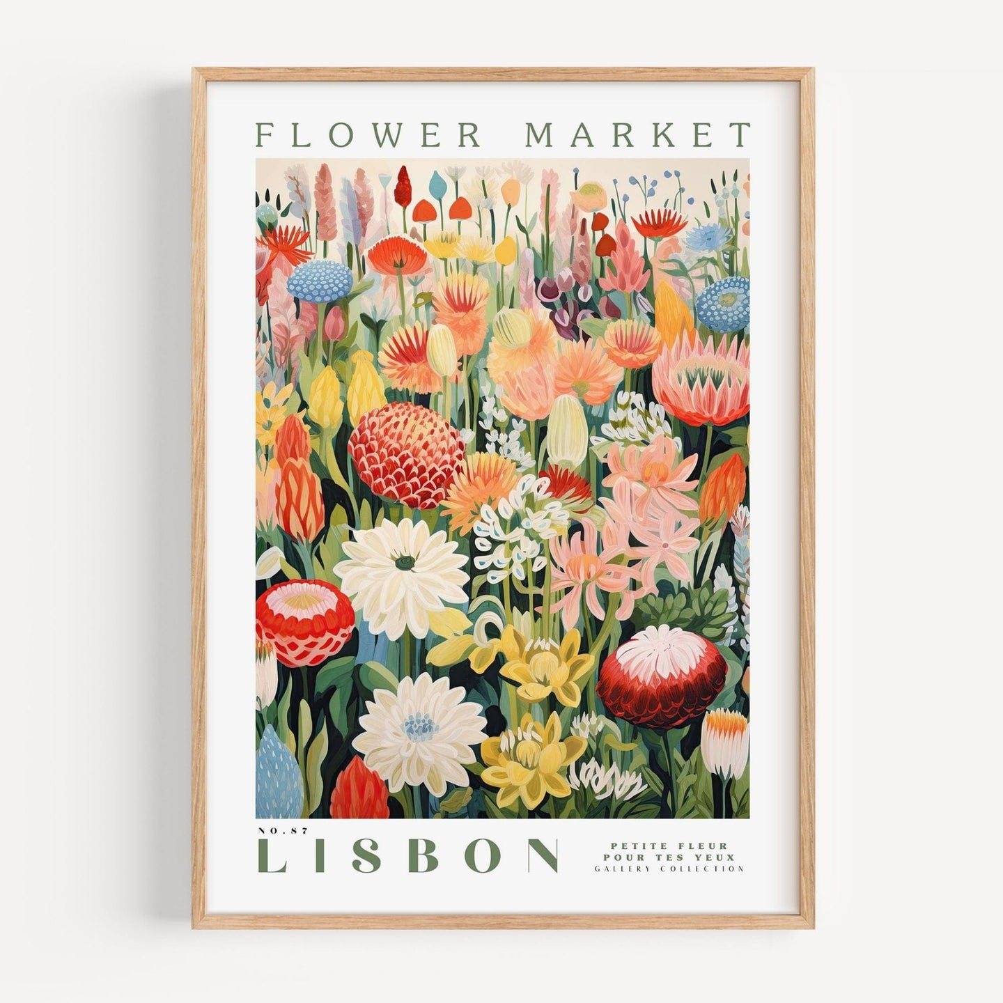 Lisbon Flower Market Poster - Enchanted SightsPostersEnchanted Sights