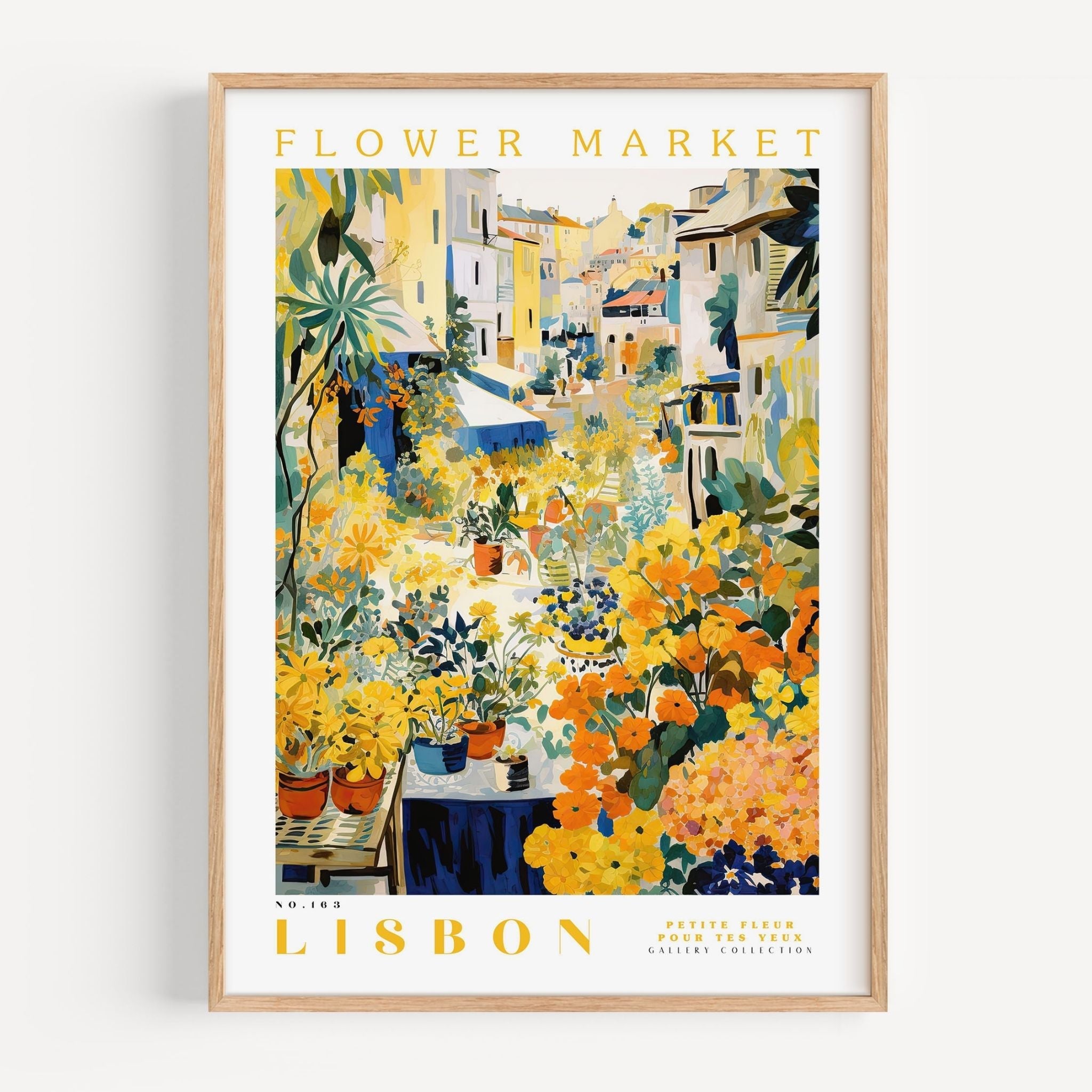 Lisbon Flower Market Poster - Enchanted SightsPostersEnchanted Sights