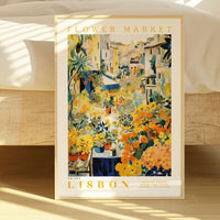 Lisbon Flower Market Poster - Enchanted SightsPostersEnchanted Sights